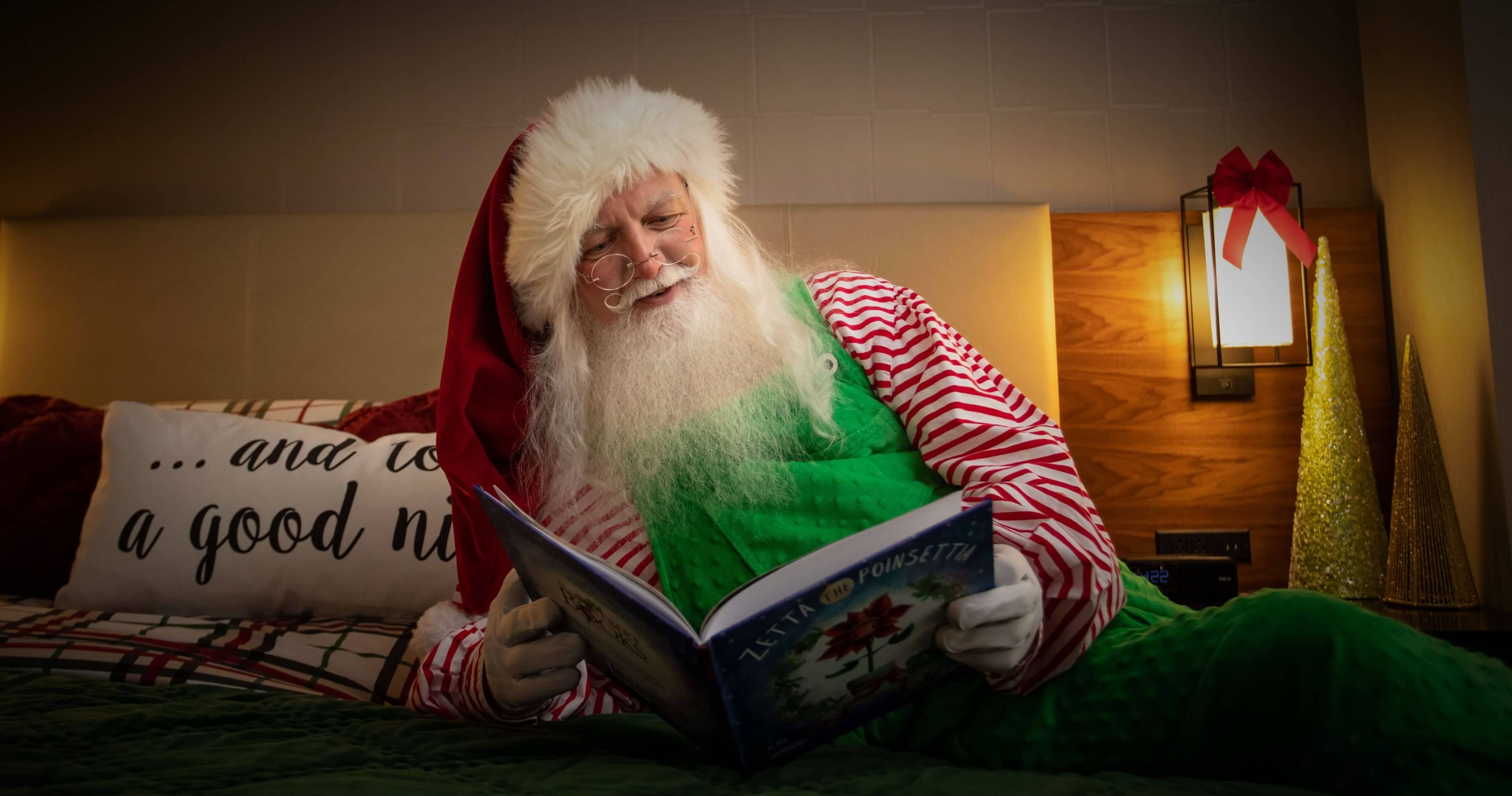 Stay overnight in a holiday themed hotel room in Cleveland, Ohio.